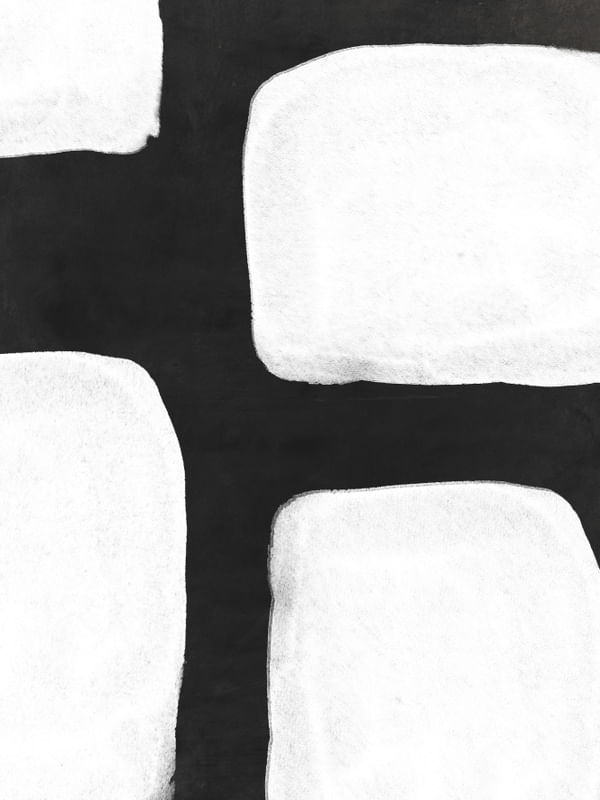 ABSTRATO PRETO E BRANCO STONES