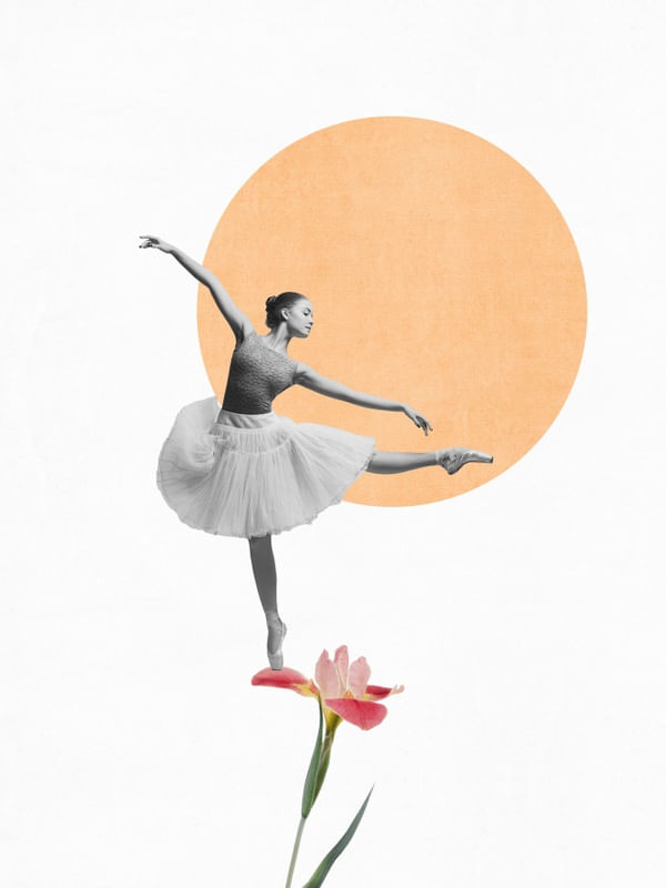THE BALLET DANCER - COLAGEM MINIMALISTA
