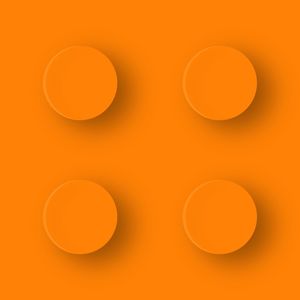 ORANGE LEGO Q.