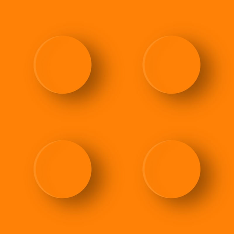 ORANGE LEGO Q.