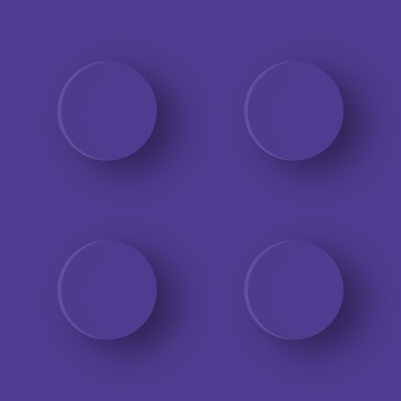 PURPLE LEGO Q.