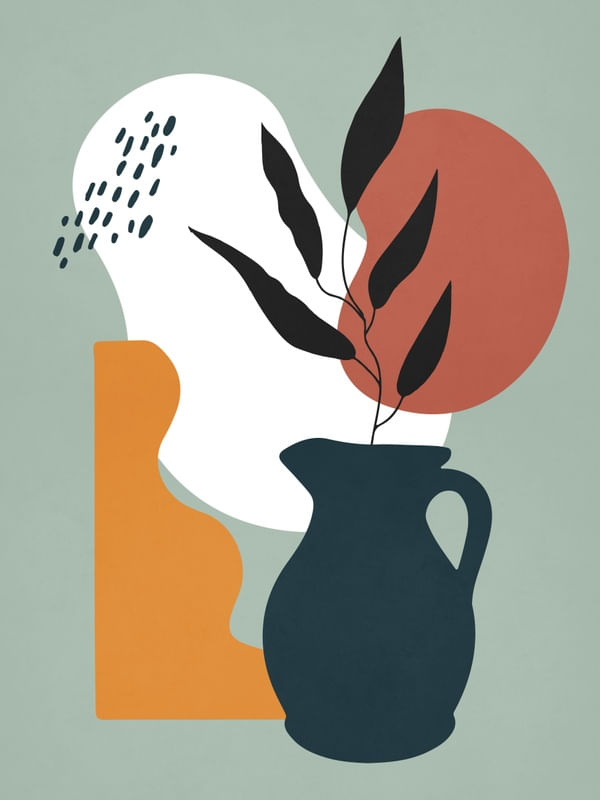 ABSTRACT SHAPES FLORAL 2
