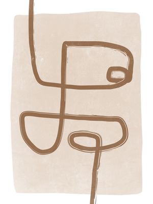 BROWN LINE AND BEIGE