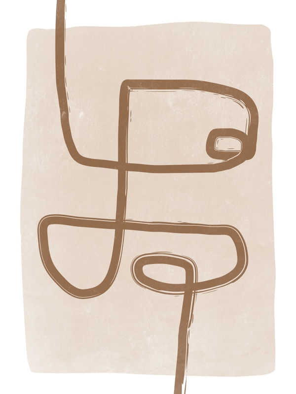 BROWN LINE AND BEIGE