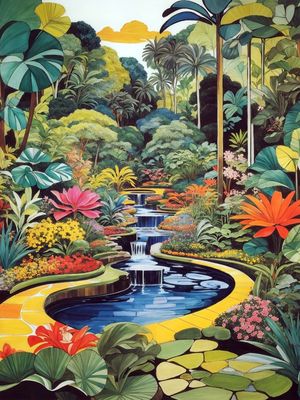 JARDIM INSPIRATION BURLE MARX BY AI