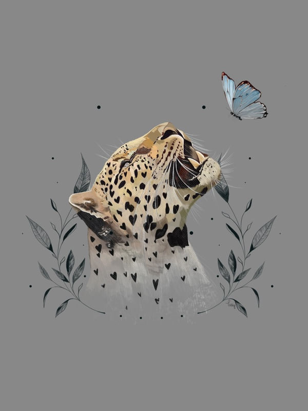 ONÇA E BORBOLETA