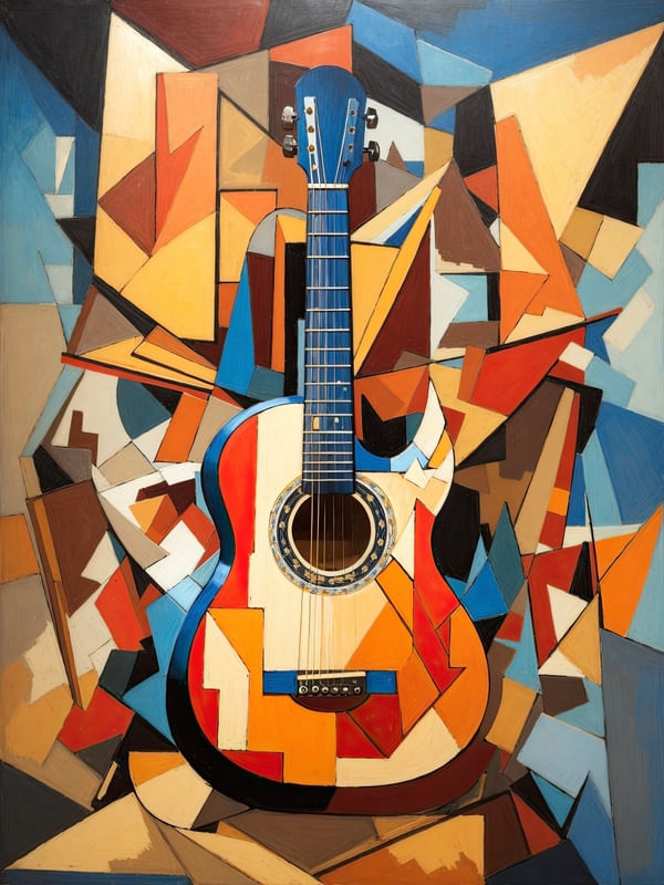 VIOLÃO CUBISMO BY AI