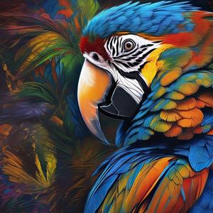 ARARA AZUL GRAFFITI BY AI