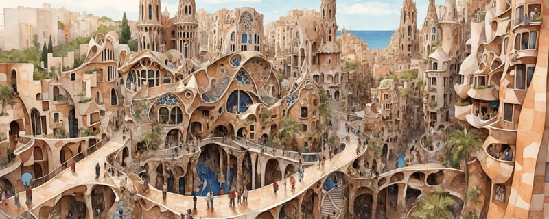 CIDADE GAUDIANA BY AI