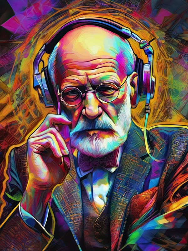 SIGMUND FREUD ARTE BY AI