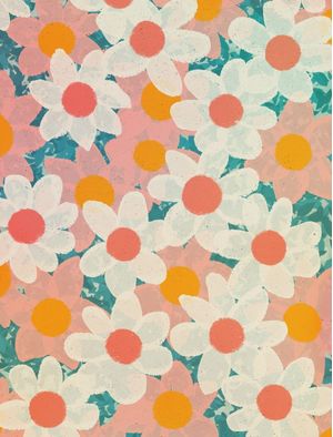 PATTERN FLORAL DE GUACHE