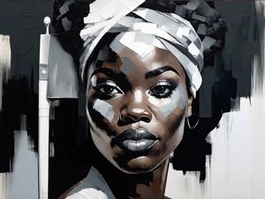 AFRO RETRATO I TEXTURIZADA BY AI