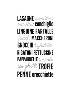 TIPOS DE MACARRÃO