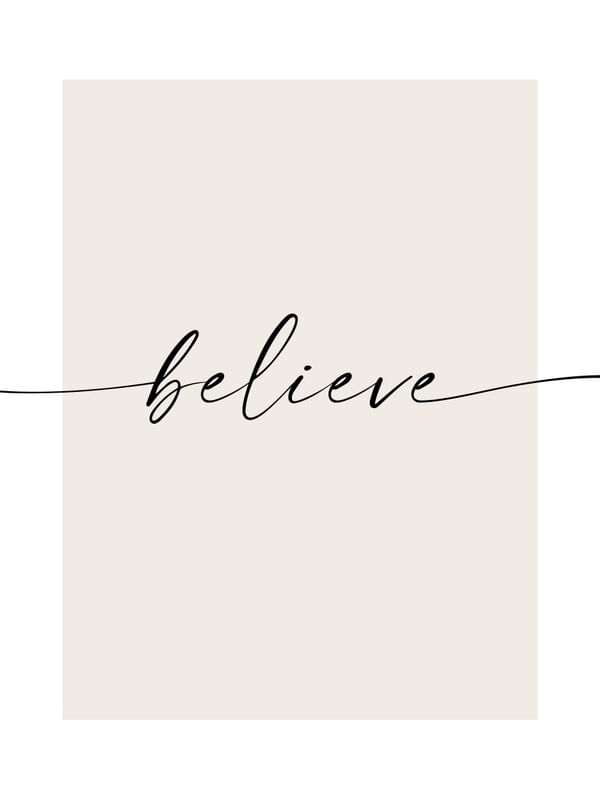 BELIEVE - BEIGE