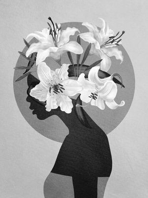 FLORAL BLACK