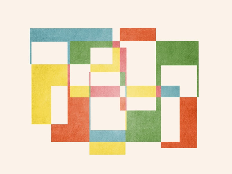 GEOMÉTRICO DE STIJL COLORIDO