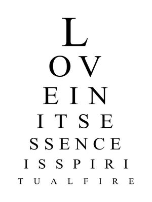 LOVE IN ITS ESSENCE IS SPIRITUAL FIRE