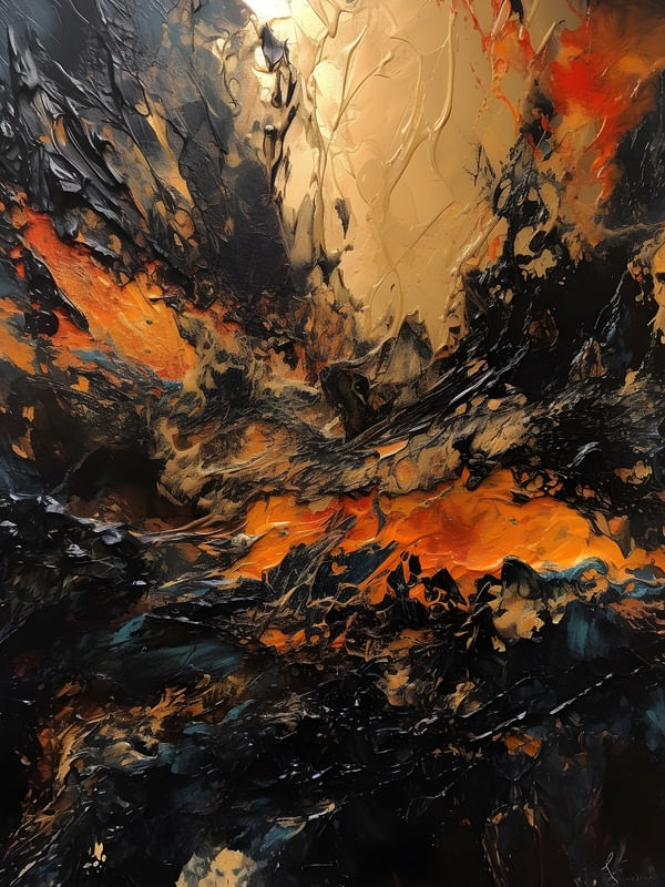 ABSTRACT GOLD - 02A-MJ - BY AI