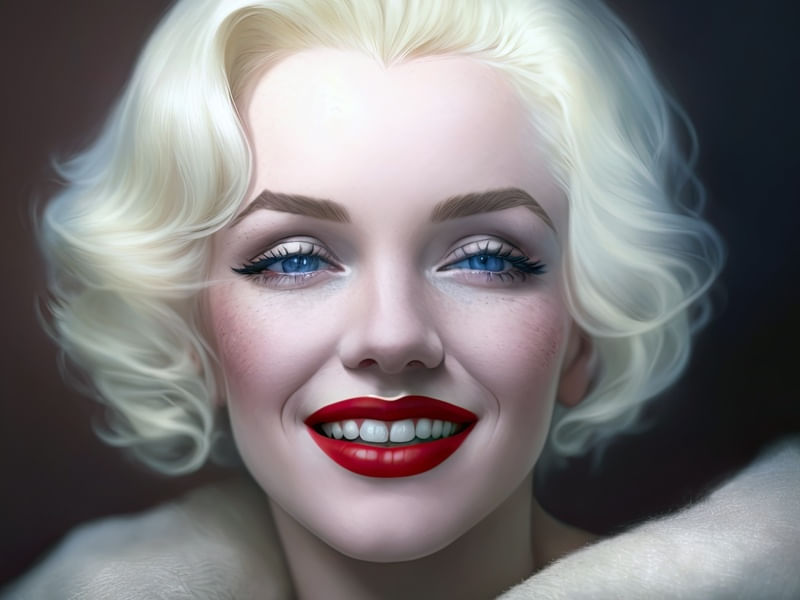 MARILYN MONROE RETRATO BY AI