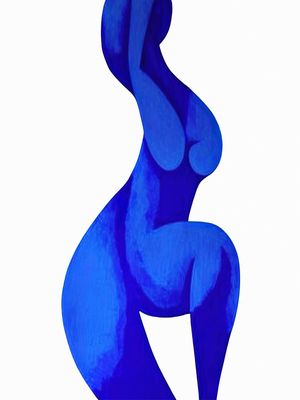 CONTORCIONISTA AZUL BY AI 01