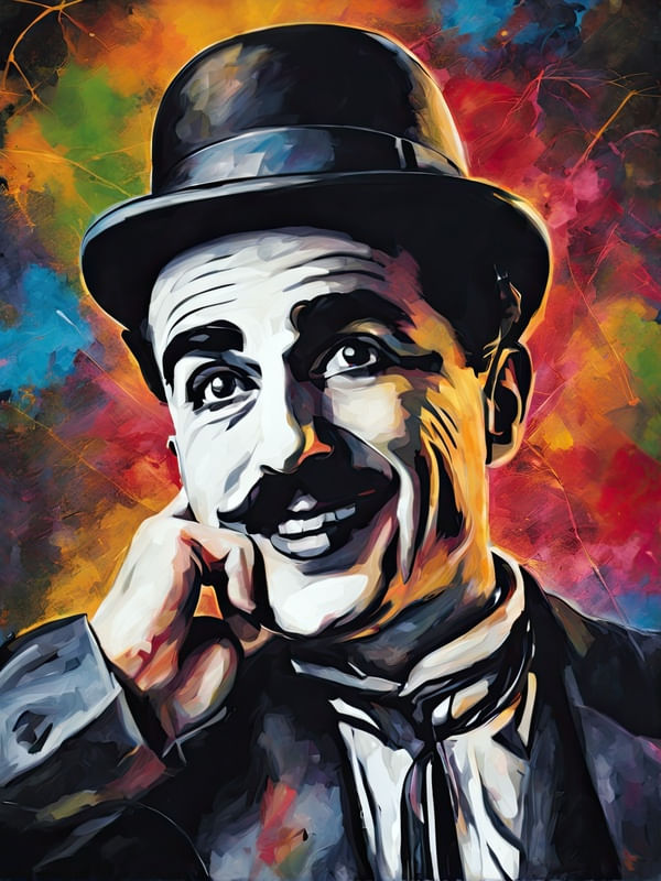 CHARLIE CHAPLIN ARTE BY AI