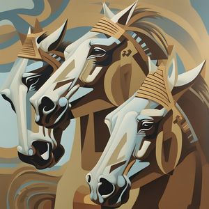 OS CAVALOS DO FARAÓ BY AI