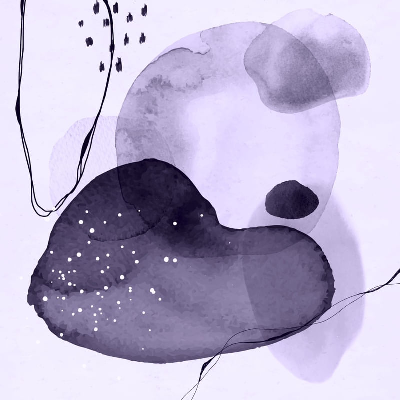 CIRCULO LILÁS AQUARELA ABSTRATO 04