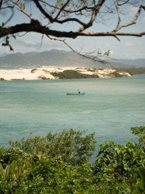 BARCO RIO DA MADRE PRAIA GUARDA DO EMBAÚ NATUREZA MAR I