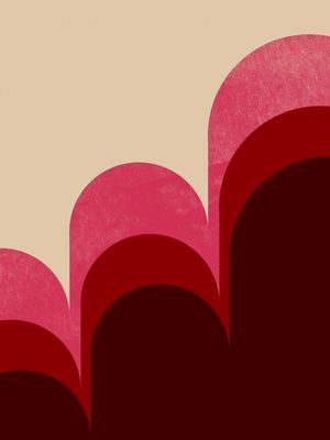 VIVA MAGENTA PANTONE ART ABSTRATO II