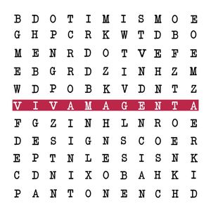PANTONE VIVA MAGENTA TIPOGRAFIA 2023 II