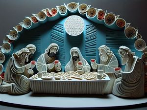 SANTA CEIA NOITE BY AI POR PÂMELA STASCZAK
