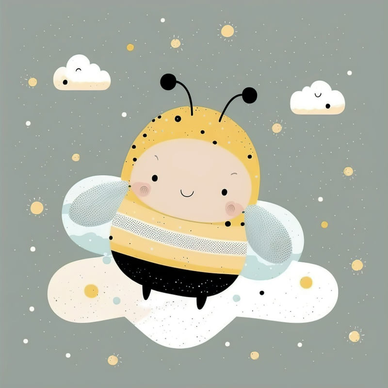 INFANTIL COLEÇÃO ABELHINHAS FELIZES BY AI POR PÂMELA STASCZAK