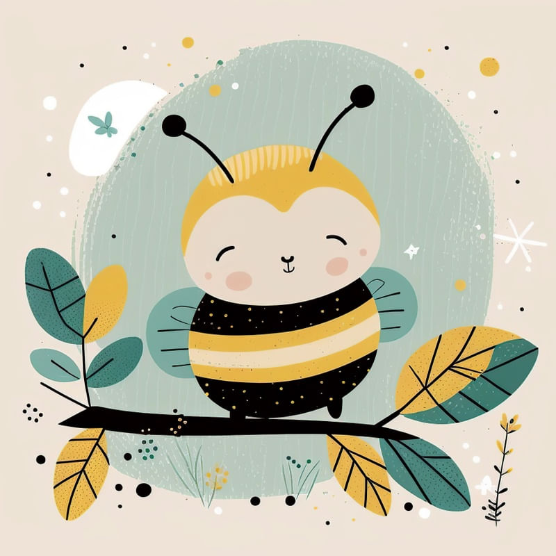 INFANTIL COLEÇÃO ABELHINHAS FELIZES III BY AI POR PÂMELA STASCZAK