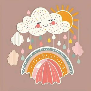ARCO-ÍRIS NO CÉU III - INFANTIL BY AI POR PÂMELA STASCZAK