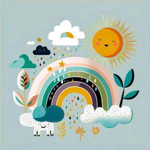 ARCO-ÍRIS NO CÉU IV - INFANTIL BY AI POR PÂMELA STASCZAK