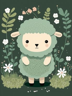 OVELHA FOFA INFANTIL BY AI POR PÂMELA STASCZAK