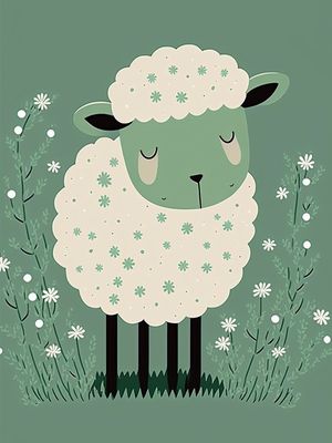 OVELHA FOFA INFANTIL I BY AI POR PÂMELA STASCZAK