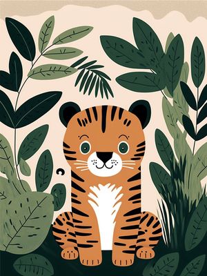 AMIGO TIGREZINHO INFANTIL III BY AI POR PÂMELA STASCZAK