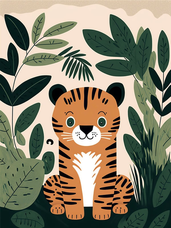AMIGO TIGREZINHO INFANTIL III BY AI POR PÂMELA STASCZAK