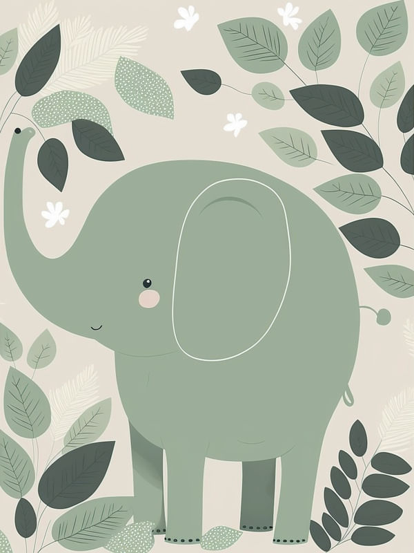 AMIGUINHO ELEFANTE INFANTIL BY AI POR PÂMELA STASCZAK