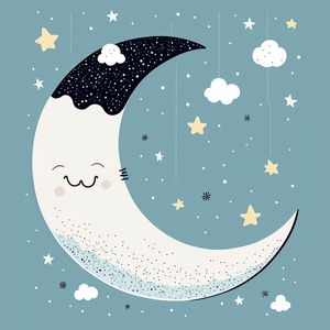 A LUA SORRIDENTE INFANTIL BY AI POR PÂMELA STASCZAK