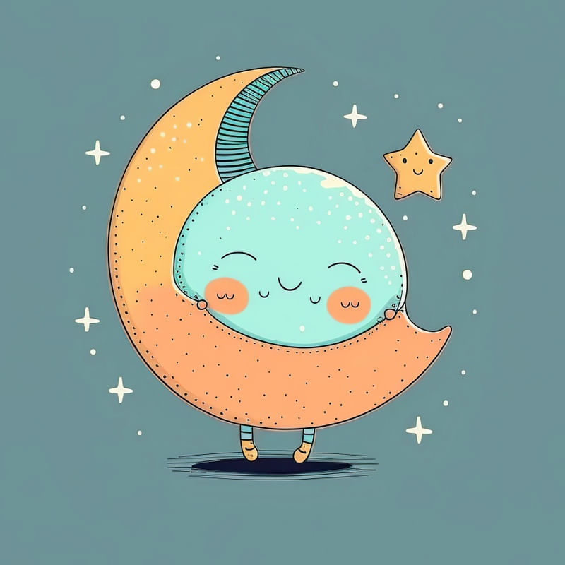 A LUA SORRIDENTE INFANTIL I BY AI POR PÂMELA STASCZAK