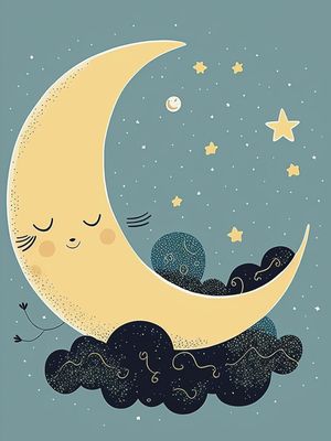 A LUA SORRIDENTE INFANTIL II BY AI POR PÂMELA STASCZAK