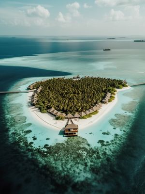 ILHA MALDIVES BY AI POR PÂMELA STASCZAK