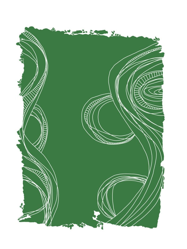 ABSTRATO VERDE COM CURVAS