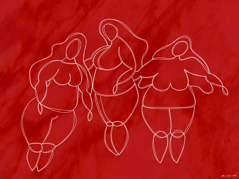 TRÊS MULHERES EM BRANCO