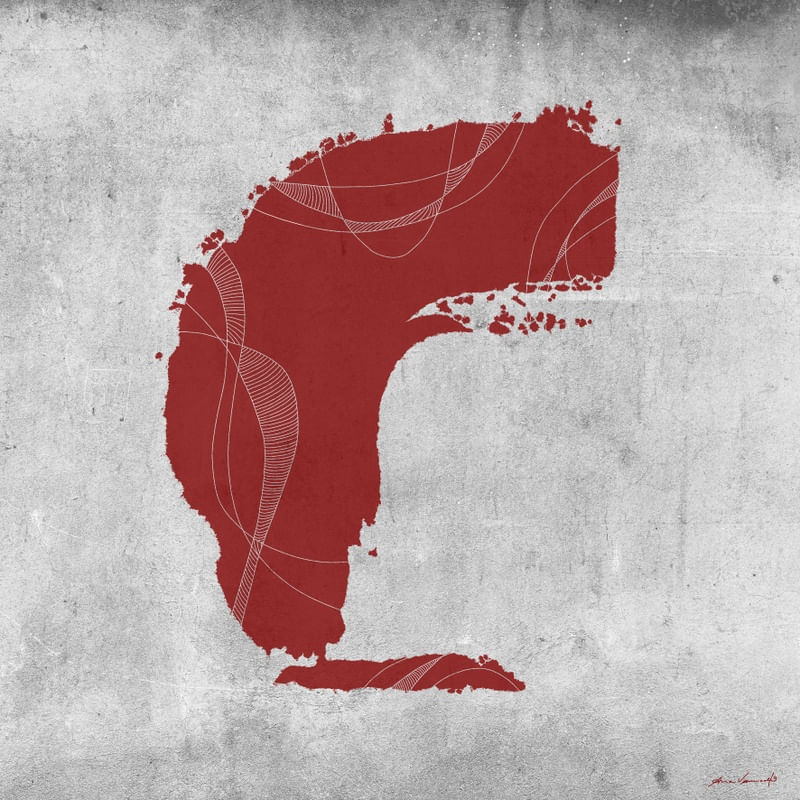 ABSTRATO CONCRETO 1 VERMELHO