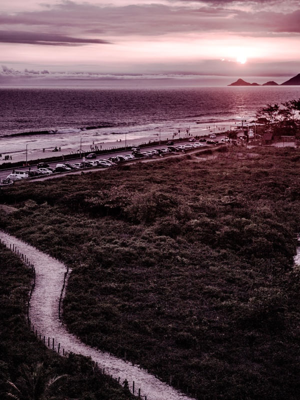 PÔR DO SOL NA PRAIA DA RESERVA