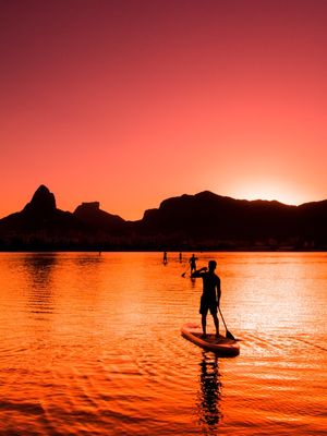 SUP NA LAGOA DO RIO DE JANEIRO