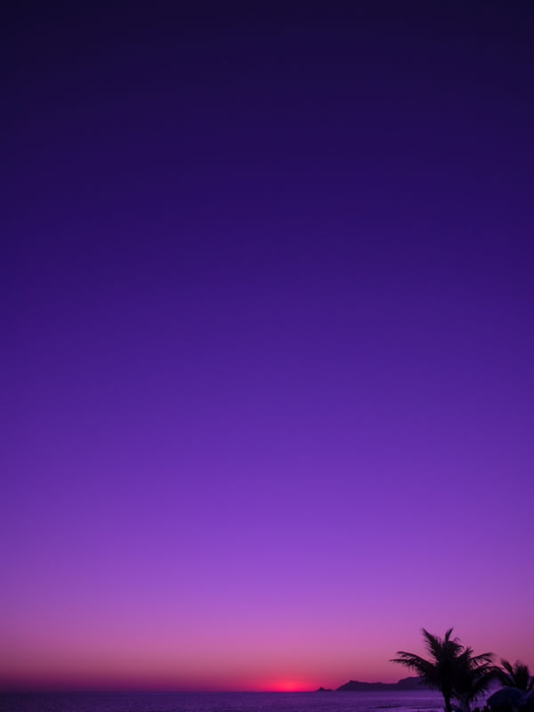 PÔR DO SOL NA PRAIA DO RIO DE JANEIRO